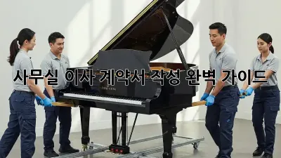 사무실 이사, 계약서 작성 완벽 가이드