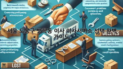 서울 도봉구 방학동 이사, 이사서비스 선택 완벽 가이드